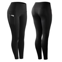 Simple Style Solid Color Polyester Patchwork Active Bottoms Leggings main image 3