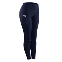 Simple Style Solid Color Polyester Patchwork Active Bottoms Leggings main image 4