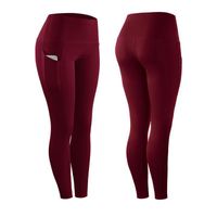 Simple Style Solid Color Polyester Patchwork Active Bottoms Leggings main image 5