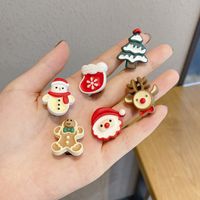 Cute Christmas Tree Santa Claus Elk Resin Hair Clip 1 Piece main image 1