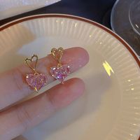 Sweet Geometric Butterfly Bow Knot Imitation Pearl Alloy Inlay Rhinestones Women's Earrings 1 Pair sku image 436