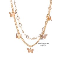 Fashion Butterfly Rhinestones Alloy Wholesale Necklace main image 5