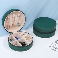 Simple Style Solid Color Pvc Jewelry Boxes sku image 7