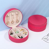 Simple Style Solid Color Pvc Jewelry Boxes sku image 8