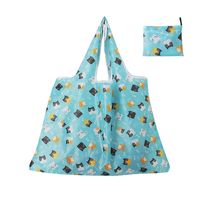 Cute Pastoral Flower Polyester Composite Needle Punched Cotton Shopping Bags sku image 48