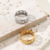 Simple Style Geometric Stainless Steel Plating Open Ring 1 Piece main image 7
