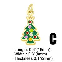 1 Piece Copper Christmas Tree Santa Claus Christmas Socks Cute Christmas sku image 3