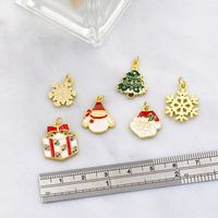 1 Piece Copper Christmas Tree Santa Claus Snowflake Fashion Christmas main image 8