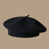 Women's Retro Fashion Sweet Solid Color Eaveless Beret Hat sku image 6