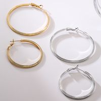 Fashion Geometric Copper Gold Plated Hoop Earrings 1 Pair main image 2