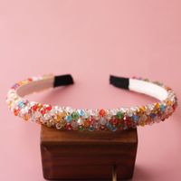 Retro U Shape Solid Color Glass Hair Band 1 Piece sku image 13