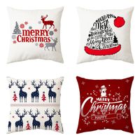 Casual Christmas Tree Santa Claus Cotton Pillow Cases main image 4