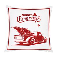 Casual Christmas Tree Santa Claus Cotton Pillow Cases sku image 13