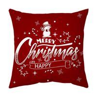 Casual Christmas Tree Santa Claus Cotton Pillow Cases sku image 24