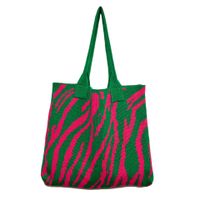 Women's Large All Seasons Polyester Stripe Basic Square Open Shoulder Bag sku image 4