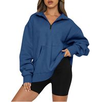 Women's Hoodie Long Sleeve Hoodies & Sweatshirts Pocket Fashion Solid Color main image 3