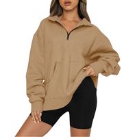 Women's Hoodie Long Sleeve Hoodies & Sweatshirts Pocket Fashion Solid Color main image 2