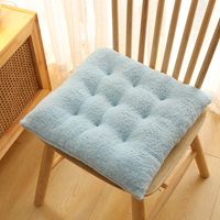 Fashion Solid Color Plush Seat Cushion sku image 4