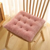 Fashion Solid Color Plush Seat Cushion sku image 3