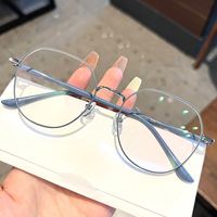 Fashion Solid Color Ac Round Frame Full Frame Optical Glasses main image 7