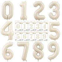 Birthday Number Aluminum Film Party Balloons 1 Piece main image 4