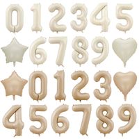 Birthday Number Aluminum Film Party Balloons 1 Piece main image 1