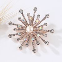 Fashion Flamingo Butterfly Shell Alloy Inlay Artificial Diamond Women's Brooches sku image 16