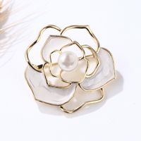 Fashion Flamingo Butterfly Shell Alloy Inlay Artificial Diamond Women's Brooches sku image 14