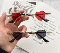 Hip-hop Retro Punk Heart Shape Pc Special-shaped Mirror Full Frame Women's Sunglasses main image 4