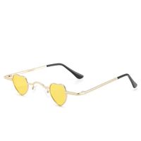 Hip-hop Retro Punk Heart Shape Pc Special-shaped Mirror Full Frame Women's Sunglasses sku image 6