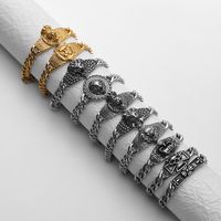 Fashion Animal Titanium Steel Plating Bracelets 1 Piece main image 3