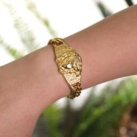 Fashion Animal Titanium Steel Plating Bracelets 1 Piece sku image 5