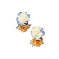 Fashion Flower Cloth Handmade Women's Earrings 1 Pair main image 2