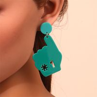 Fashion Cross Arylic Polishing Women's Ear Studs 1 Pair main image 5