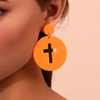 Fashion Cross Arylic Polishing Women's Ear Studs 1 Pair sku image 25