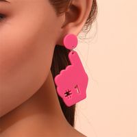 Fashion Cross Arylic Polishing Women's Ear Studs 1 Pair sku image 28