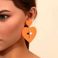 Fashion Cross Arylic Polishing Women's Ear Studs 1 Pair sku image 37