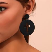 Fashion Cross Arylic Polishing Women's Ear Studs 1 Pair sku image 26