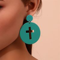 Fashion Cross Arylic Polishing Women's Ear Studs 1 Pair sku image 27