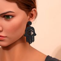 Fashion Cross Arylic Polishing Women's Ear Studs 1 Pair sku image 34