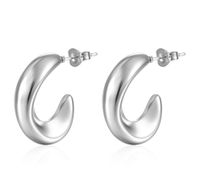 1 Pair Fashion Solid Color Plating Titanium Steel Earrings sku image 10