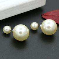 Simple Style Geometric Imitation Pearl Women's Earrings 1 Pair main image 4