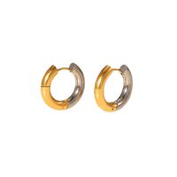 Fashion Round Stainless Steel Plating Earrings 1 Pair sku image 28