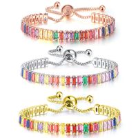 Fashion Geometric Copper Zircon Bracelets In Bulk main image 1