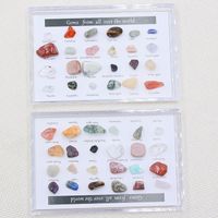 Natural Crystal Agate Stone Gem 24 Kinds Of Ore Specimen Polished Stone Geology Teaching Materials main image 3