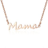 Simple Style Letter Alloy Women's Necklace 1 Piece sku image 1