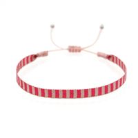 1 Piece Simple Style Color Block Rope Stripe Couple Bracelets sku image 24