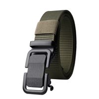 Business Solid Color Imitation Nylon Iron Unisex Woven Belts sku image 1