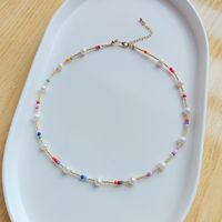 Fashion Geometric Natural Freshwater Pearl Beaded Pendant Necklace 1 Piece main image 6