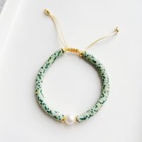 Fashion Mosaic Natural Freshwater Pearl Copper Plating Bracelets 1 Piece sku image 3